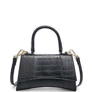 🆕 Black hourglass style crossbody small handbag